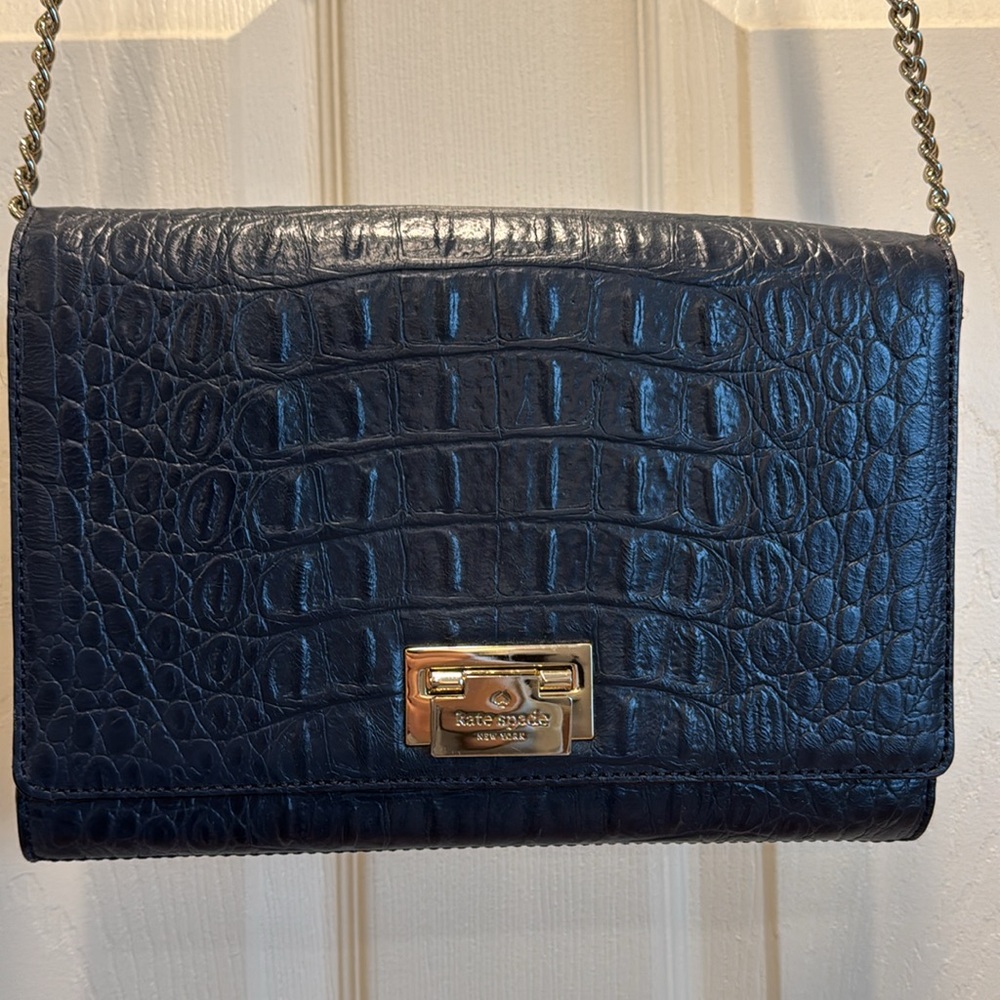 Kate Spade Navy Animal Leather Bag